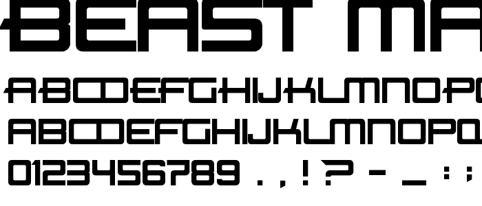 Beast Machines  Normal font